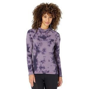 Indyeva Fusta Hoodie Womens Medium Purple Tie-Dye Raglan Sleeve Pullover JDM979